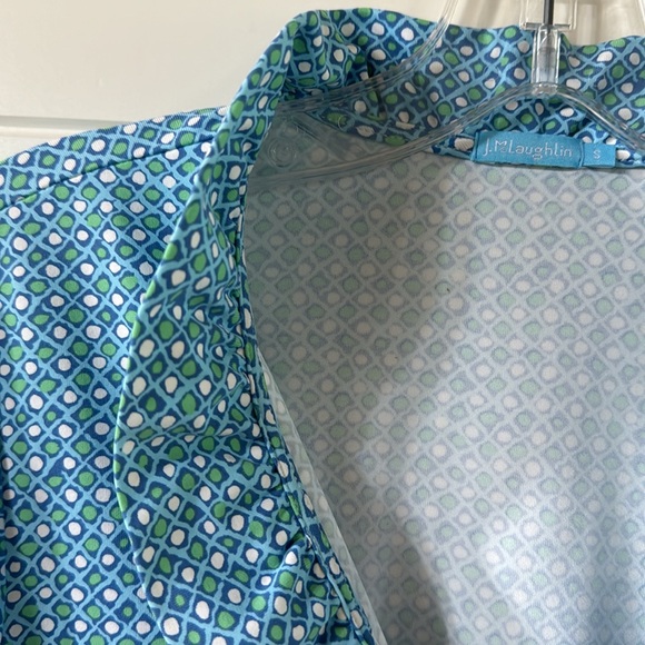 J McLaughlin ruffle Durham top dulce dot - Picture 2 of 2